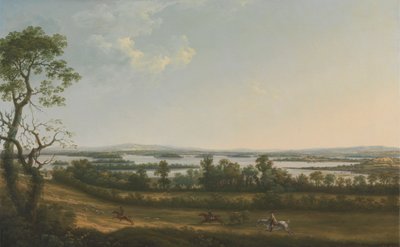 Lough Erne von Knock Ninney, mit Bellisle in der Ferne, County Fermanagh, Irland von Thomas Roberts