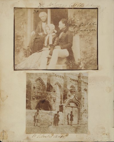 Gruppenporträt mit Sir David Brewster, Mrs. Jones und Brigadegeneral Colin Mackenzie von Thomas Rodger