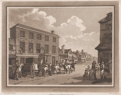 Reigate Ein Ausflug nach Brighthelmstone, 1. Juni 1790 von Thomas Rowlandson, Samuel Alken