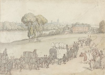 Ein Trauerzug von Thomas Rowlandson