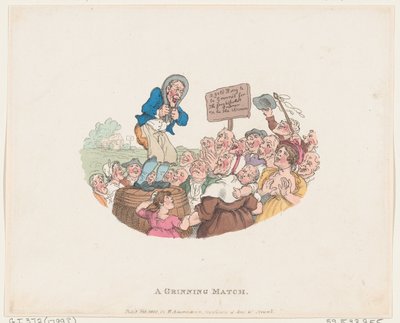 Ein Grinswettbewerb, 1. Februar 1803 von Thomas Rowlandson