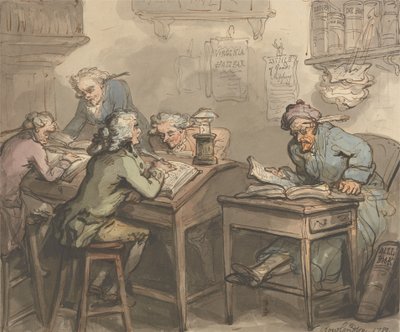 Ein Kaufmannsbüro von Thomas Rowlandson