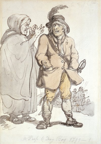 Ein Peep O Day Boy, 1799 von Thomas Rowlandson