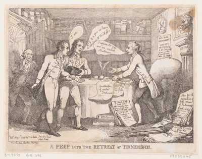 Ein Blick in den Rückzug bei Tinnechurch United Irish, 1. Mai 1799 von Thomas Rowlandson