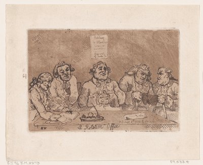 Ein Rotationsbüro, 8. Juni 1774 von Thomas Rowlandson