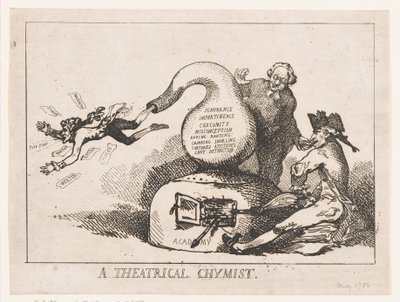 Ein Theatralischer Chemiker, Mai 1786 von Thomas Rowlandson