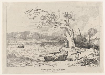 Ein Blick auf die Küste von Sussex von Thomas Rowlandson