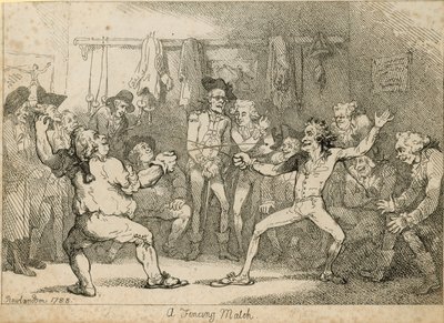 Ein Fechtkampf von Thomas Rowlandson