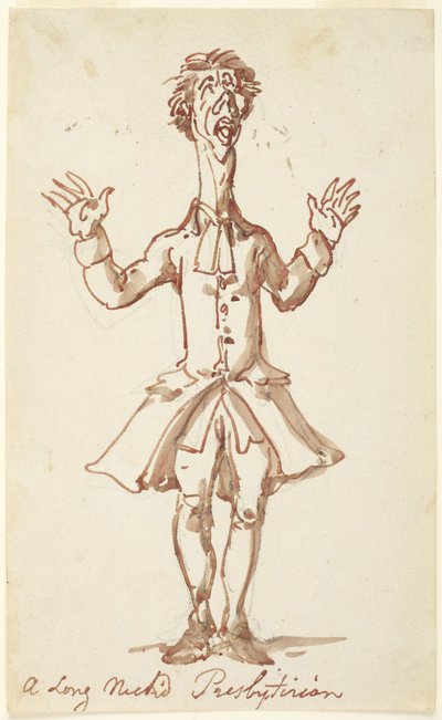Ein langhalsiger Presbyterianer von Thomas Rowlandson