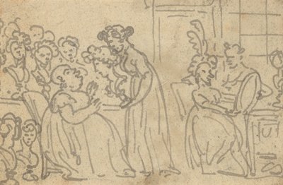Albumzeichnung von Thomas Rowlandson
