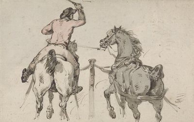 Ein englischer Postillion, ca. 1785 von Thomas Rowlandson