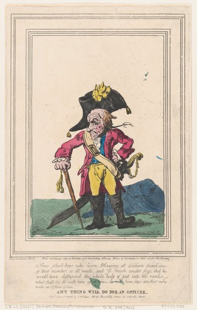 Alles ist gut für einen Offizier von Thomas Rowlandson