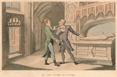 Am Grab von Laura, 1821 von Thomas Rowlandson