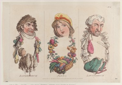 Barberorum, Flora, Lawyerorum, 15. August 1800 von Thomas Rowlandson