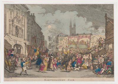 Bartholomew-Messe, 1807 von Thomas Rowlandson