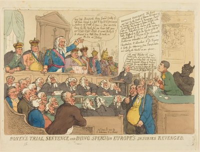 Boneys Prozess, Urteil und letzte Rede von Thomas Rowlandson