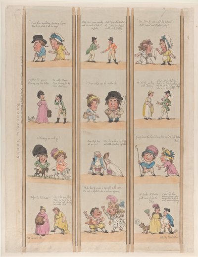 Ränder für Räume, Extravaganzas Platte 6, 2. Mai 1799 von Thomas Rowlandson