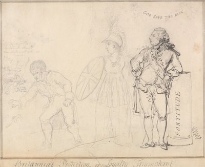 Britanniens Schutz oder Triumph der Loyalität von Thomas Rowlandson