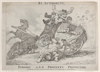 Durch Autorität. Personen und Eigentum geschützt, 24. November 1785 von Thomas Rowlandson