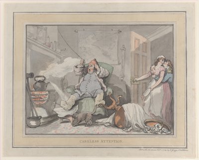 Unachtsamkeit, 1. Februar 1789 von Thomas Rowlandson