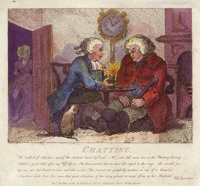 Plaudern aus Boswells Hebridenreise von Thomas Rowlandson