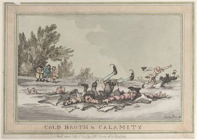 Kalte Brühe und Unglück, 26. Januar 1792 von Thomas Rowlandson