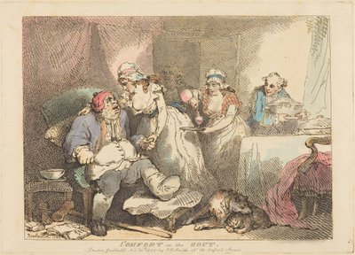Trost bei der Gicht von Thomas Rowlandson