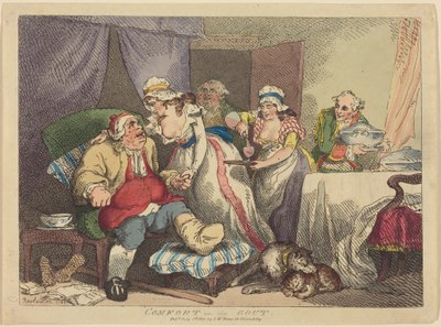 Trost bei der Gicht von Thomas Rowlandson