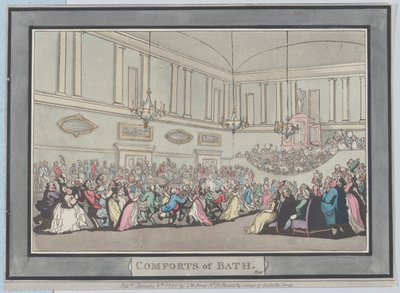 Komforts von Bath, Platte 10 von Thomas Rowlandson