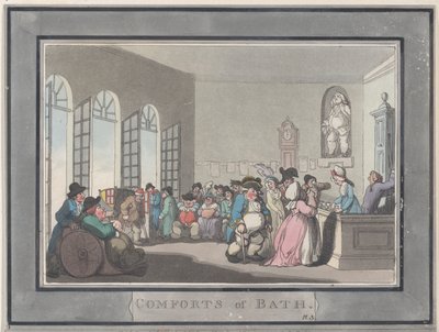 Annehmlichkeiten von Bath, Tafel 3 von Thomas Rowlandson