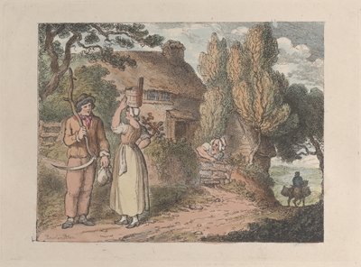 Cornwall, ein Aufseher, aus Ansichten in Cornwall, 1812 von Thomas Rowlandson