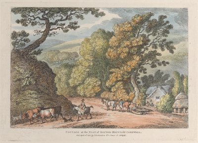 Hütte am Fuße des Router Mountain Cornwall von Thomas Rowlandson