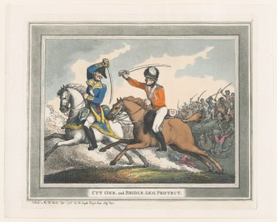 Schlag Eins und Zügelarm Schutz, 1. September 1798 von Thomas Rowlandson