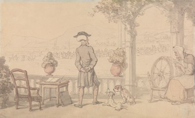 Dr. Syntax monologisierend von Thomas Rowlandson
