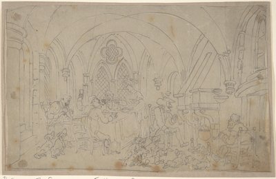 Dr. Syntax und die pensionierten Fuchsjagdjäger von Thomas Rowlandson