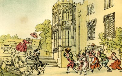 Dr. Syntax und die Bienen von Thomas Rowlandson