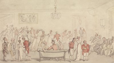 Elegante Gesellschaft beim Tanzen von Thomas Rowlandson