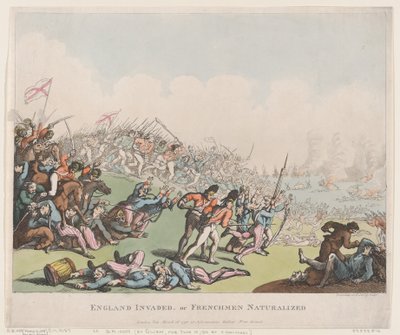 England invadiert, oder Franzosen naturalisiert, 16. März 1798 von Thomas Rowlandson
