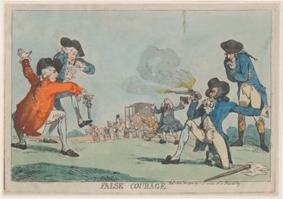 Falscher Mut, 22. November 1788 von Thomas Rowlandson