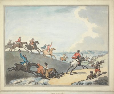 Fuchsjagd [Satz von sechs]: 2. Die Jagd von Thomas Rowlandson