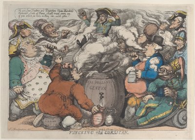 Funcking der Korsikaner, 6. Dezember 1813 von Thomas Rowlandson