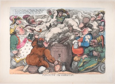 Funcking der Korsikaner, 6. Dezember 1813 von Thomas Rowlandson
