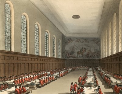 Gesamtansicht des Inneren des Chelsea Hospital von Thomas Rowlandson