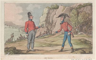 Halbe Rationen, aus Die militärischen Abenteuer von Johnny Newcome, 1815 von Thomas Rowlandson