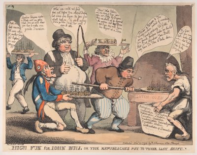 Großer Spaß für John Bull, oder die Republikaner in ihrer letzten Not von Thomas Rowlandson