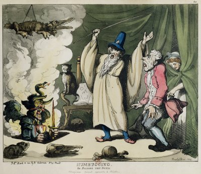 Humbugging oder Raising the Devil, 1800 von Thomas Rowlandson