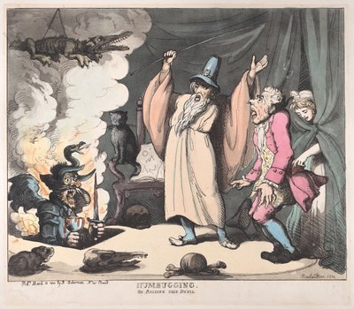 Humbugging oder den Teufel heraufbeschwören, 12. März 1800 von Thomas Rowlandson