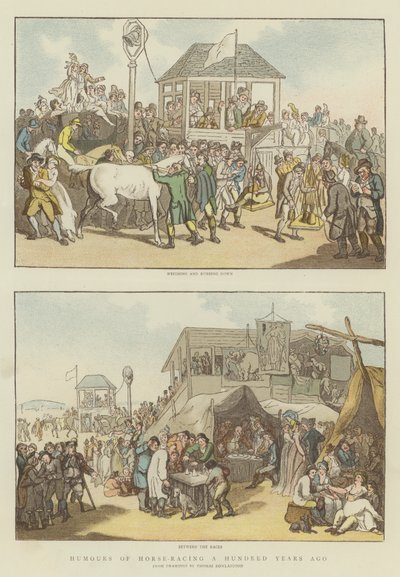 Humor des Pferderennens vor hundert Jahren von Thomas Rowlandson