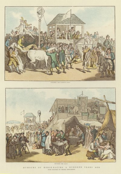 Humor des Pferderennens vor hundert Jahren von Thomas Rowlandson
