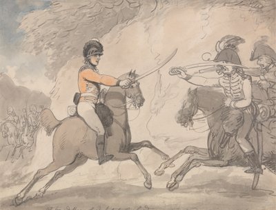 Ungarische und Hochland-Breitenschwert-Übung von Thomas Rowlandson
